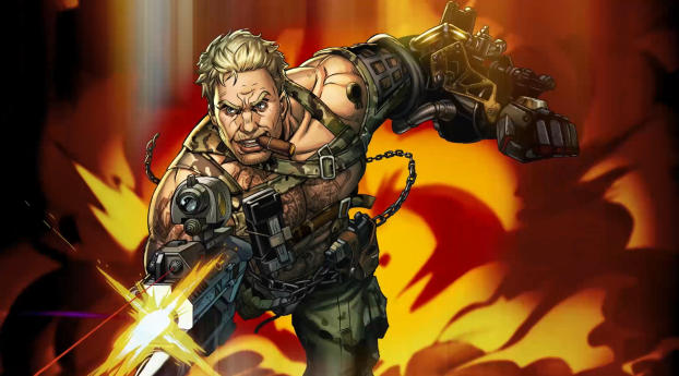Contra Rogue Corps Game Wallpaper 1360x768 Resolution