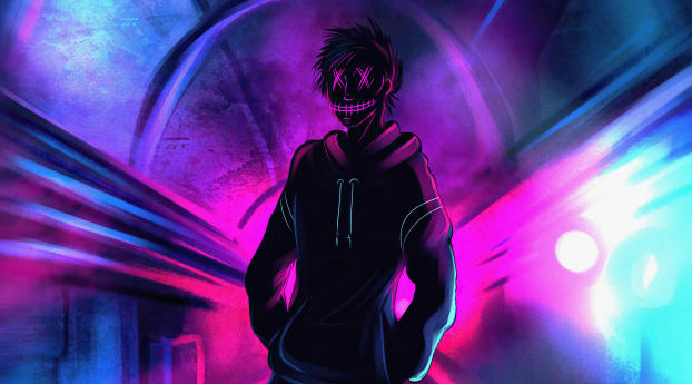 640x960 Cool Anonymous Neon Boy iPhone 4, iPhone 4S Wallpaper, HD Artist 4K  Wallpapers, Images, Photos and Background - Wallpapers Den
