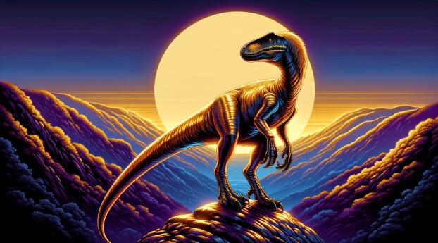 Cool Dinosaur Digital Art Wallpaper