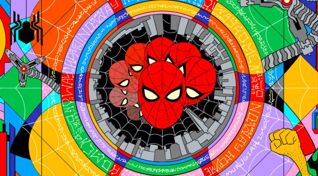 Cool Spider-Man No Way Home Art 2021 Wallpaper 1080x2310 Resolution
