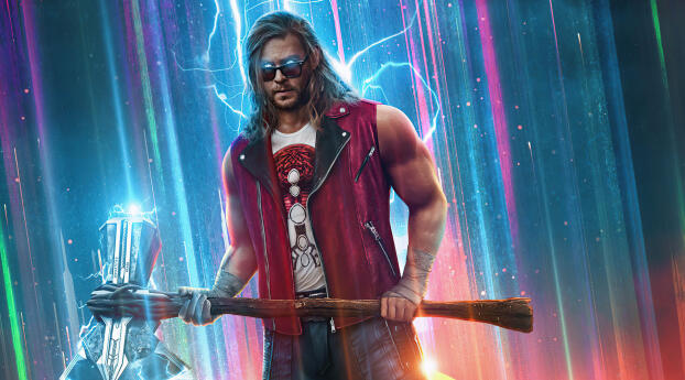 Cool Thor Love And Thunder HD Art Wallpaper