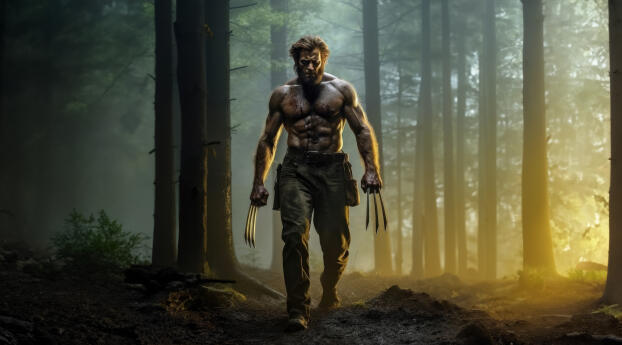 Cool Wolverine With Claws Bared Wallpaper 2560x1600 Resolution