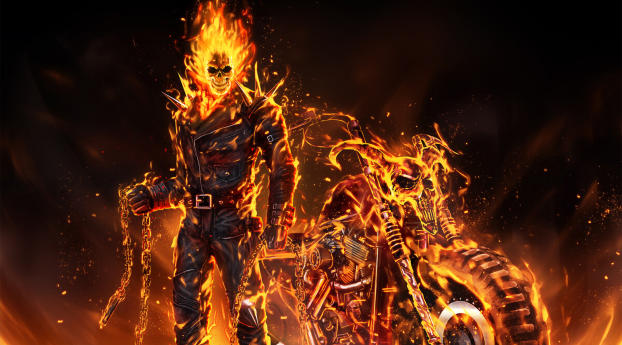 Ghost rider bike biker fire flame ghost monster rider HD phone  wallpaper  Peakpx