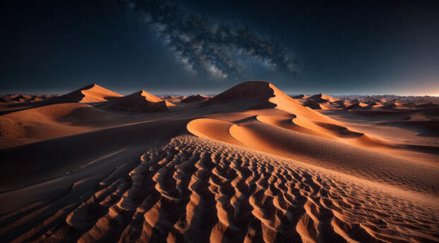 Cosmic Desert Photography Wallpaper