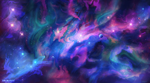 Nebula Wallpaper 4K, Astrophotography, Stars, Colorful