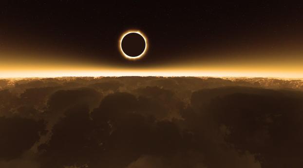 cosmos, sun, eclipse Wallpaper 1280x2120 Resolution