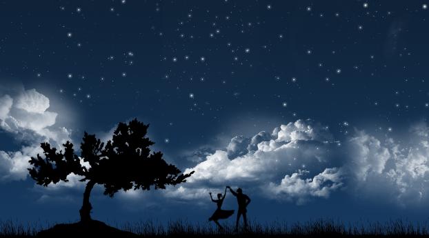 couple, dance, sky Wallpaper 720x1280 Resolution