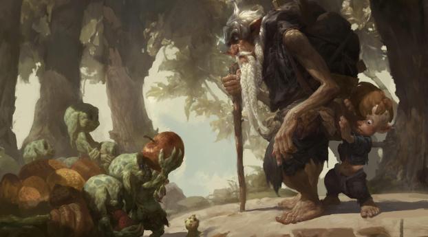 creature, goblins, elder Wallpaper 2048x2048 Resolution