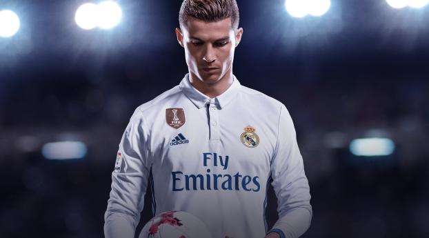 Cristiano Ronaldo FIFA 18 Game Poster Wallpaper 2160x3840 Resolution