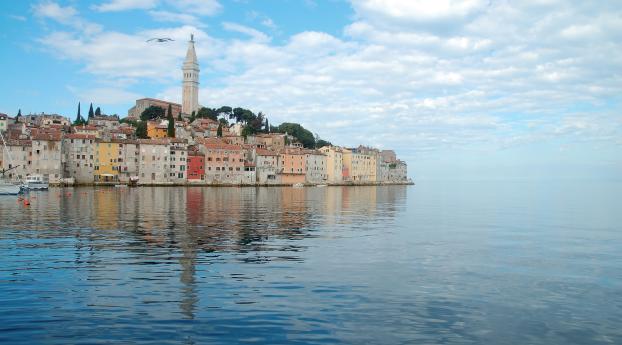 croatia, sea, blue Wallpaper
