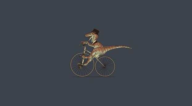 crocodile, ride, bike Wallpaper 750x1334 Resolution