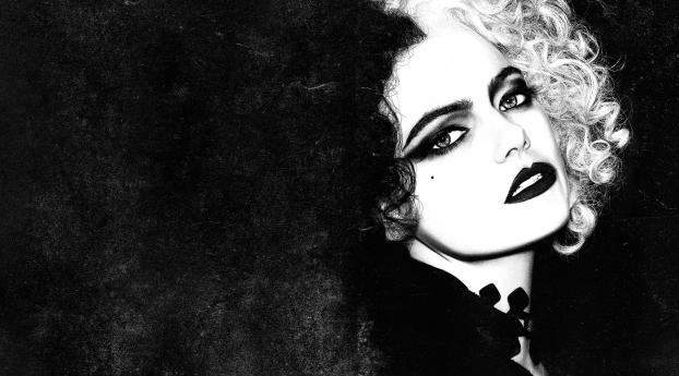 Cruella de Vil Emma Stone 4K Wallpaper 1920x1080 Resolution