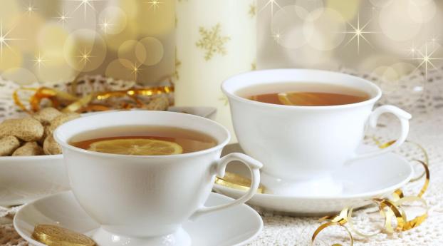 cups, tea, drink Wallpaper 640x360 Resolution