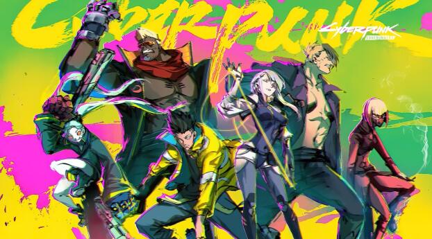 Cyberpunk Edgerunners Character Posters Wallpaper 3456x2234 Resolution