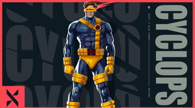 Cyclops X-Men x Valorant Digital Art Wallpaper 240x400 Resolution