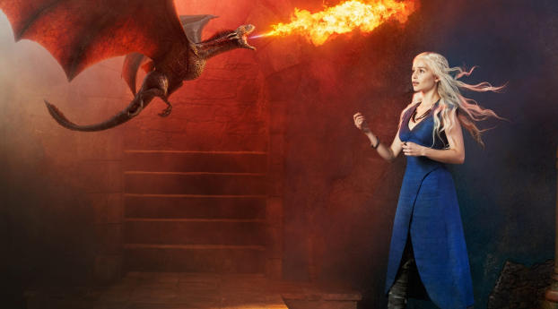 Daenerys Targaryen Game Of Thrones Television Show Wallpaper Wallpaper 1920x1080 Resolution