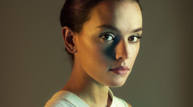 Daisy Ridley Brown Eyes And Face Wallpaper 1920x1080 Resolution
