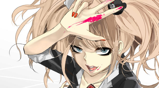 danganronpa, girl, anime Wallpaper 640x960 Resolution