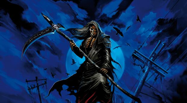 Dark Grim Reaper HD Cool Wallpaper 519x338 Resolution