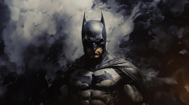 Dark Knight Emerges Batman Comic Art Wallpaper 2880x1800 Resolution