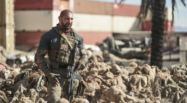 Dave Bautista in the Movie Army of the Dead Wallpaper 1600x720 Resolution