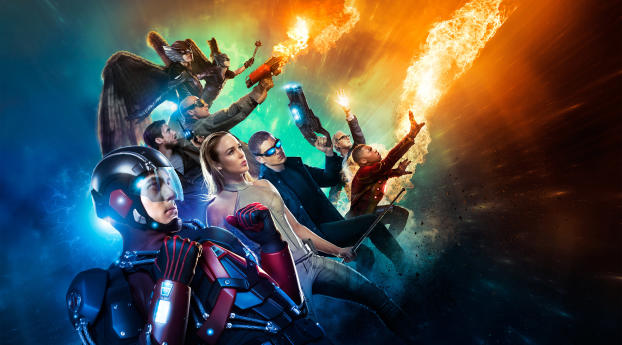 DC's Legends Of Tomorrow Character Poster Wallpaper 1080x2636 Resolution