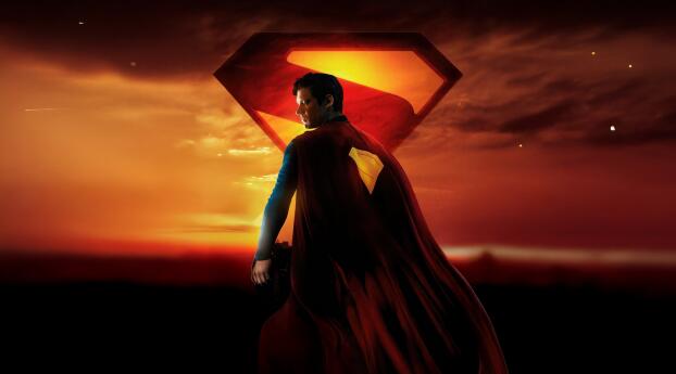 DC Superman 2025 KeyArt Wallpaper 1080x2160 Resolution