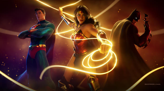 DC Wonder Woman Fortnite Wallpaper 1024x600 Resolution
