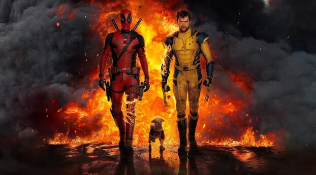 Deadpool and Wolverine Fighting Together Wallpaper 900x700 Resolution