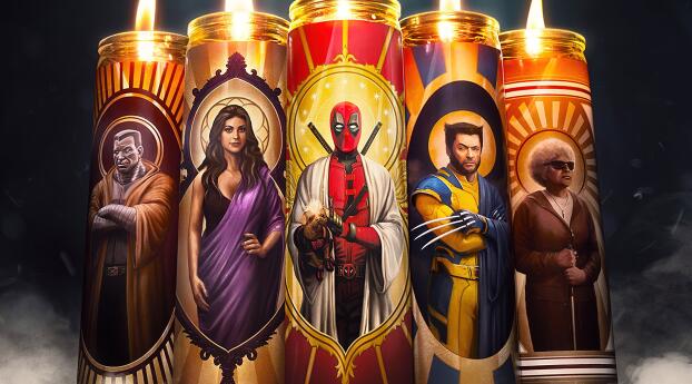 Deadpool & Wolverine Official Poster Wallpaper 1080x2248 Resolution