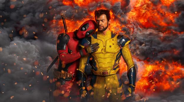 Deadpool Love for Wolverine Wallpaper 1080x2160 Resolution