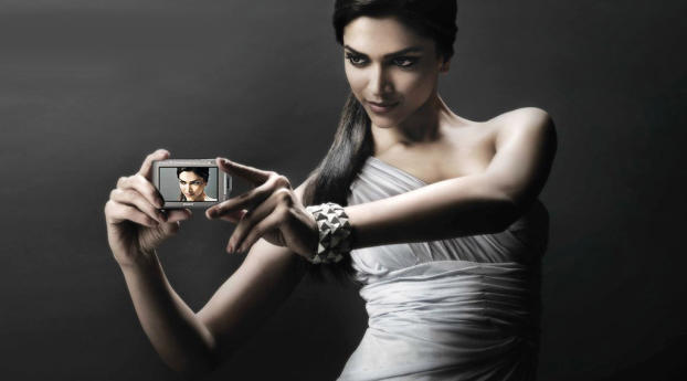 Deepika Padukone Sony Cyber Shot Commercial Pics Wallpaper 360x640 Resolution