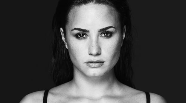 Demi Lovato Tell Me You Love Me Song Monochrome Shoot Wallpaper 1080x2310 Resolution