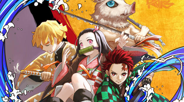 Demon Slayer Kimetsu No Yaiba 4k Poster 2021 Wallpaper 480x484 Resolution