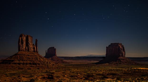 Desert Starry Night Wallpaper