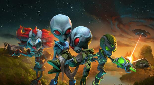 Destroy All Humans Clone Carnage HD Wallpaper 1080x2244 Resolution