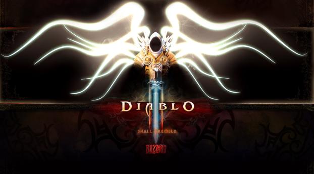 diablo 3, tyrael, angel Wallpaper 1080x2160 Resolution