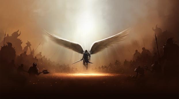 Diablo 3 Tyrael Archangel Of Justice Wallpaper 1600x900 Resolution