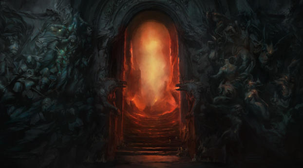 Diablo 4 Hell Gate Wallpaper 500x500 Resolution
