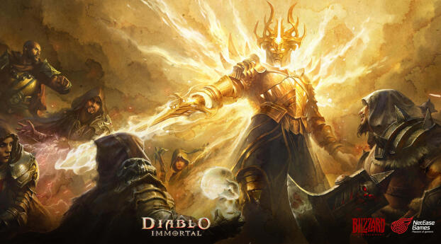 Diablo Immortal HD Gaming Poster Wallpaper 1920x1080 Resolution