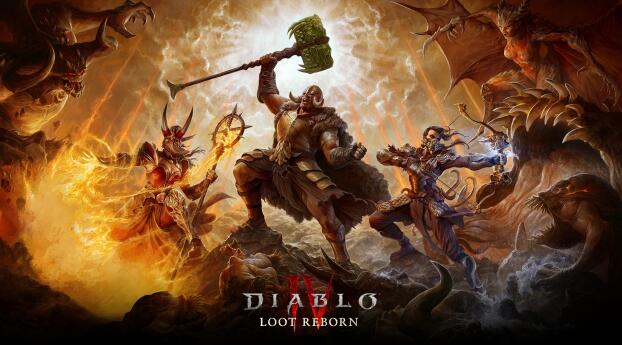 Diablo IV Loot Reborn Wallpaper 1600x400 Resolution
