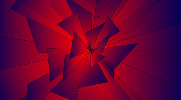 Digital Cool Geometry Shapes Art Wallpaper 2560x1440 Resolution