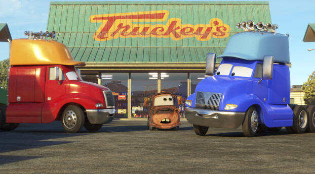 Disney Cars on the Road Wallpaper 1360x768 Resolution