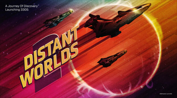 Distant Worlds 2 Gaming Wallpaper 1242x268 Resolution
