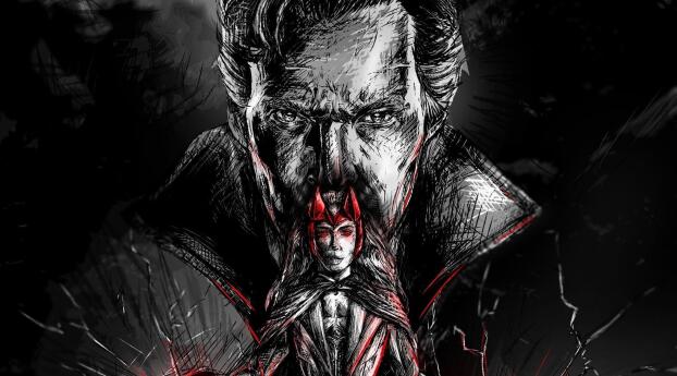 Doctor Strange In The Multiverse Of Madness HD Cool Digital Art Wallpaper 1080x2520 Resolution