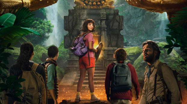 Dora and the Lost City of Gold Movie Poster Wallpaper 319x720 Resolution