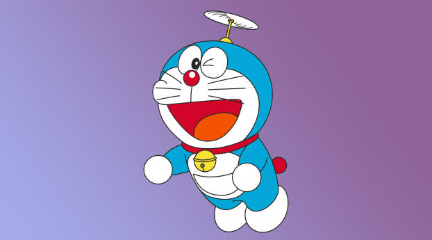Doraemon Minimal 4K Wallpaper 2932x2932 Resolution