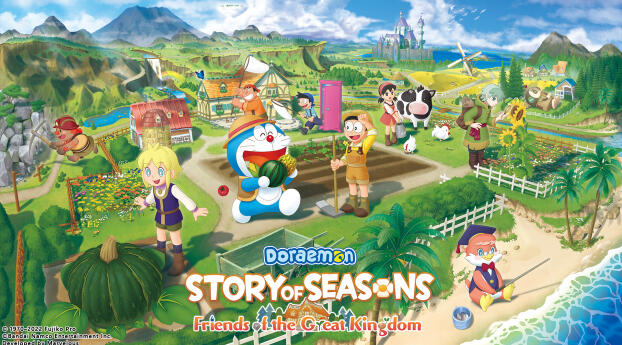 Doraemon Story Of Seasons: Friends Of The Great Kingdom HD Wallpaper 1440x1800 Resolution