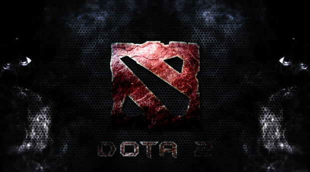 dota 2, logo, dark theme Wallpaper 1280x1024 Resolution
