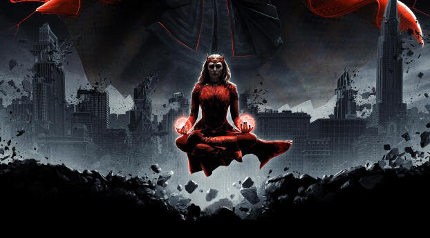Dr. Strange 2 Scarlet Witch Movie Wallpaper 1080x1620 Resolution